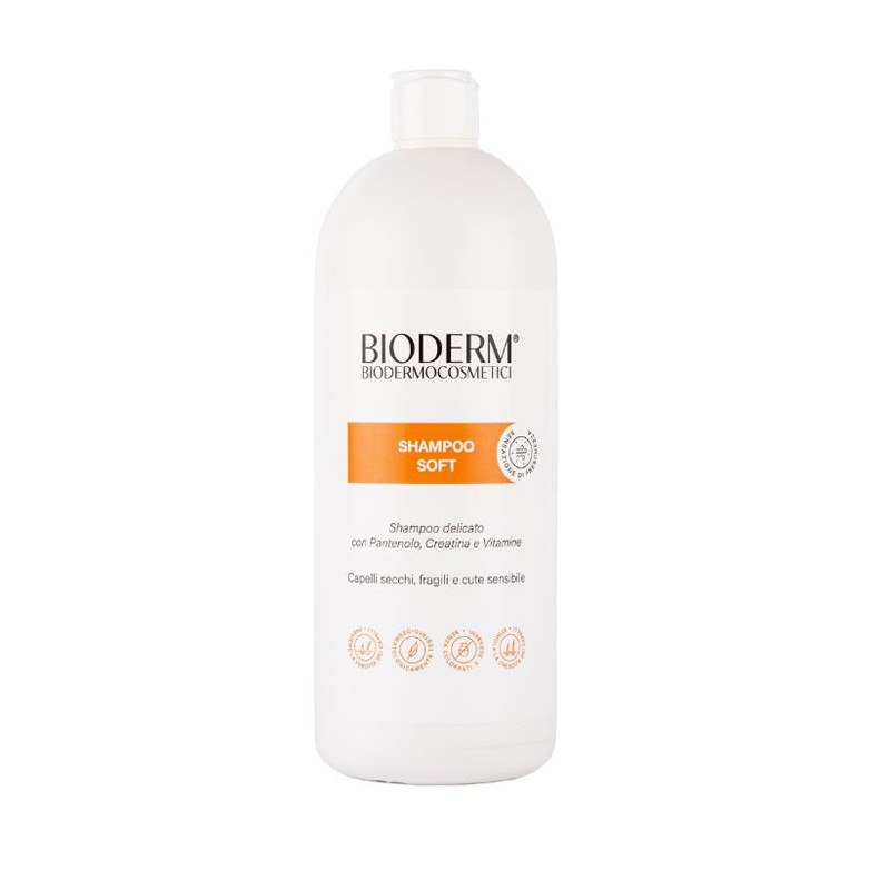 Farmoderm Bioderm Shampoo Soft shampoo delicato per cuoio capelluto sensibile 1000ml Farmoderm Bioderm Shampoo Soft shampoo delicato per cuoio capelluto sensibile 1000ml