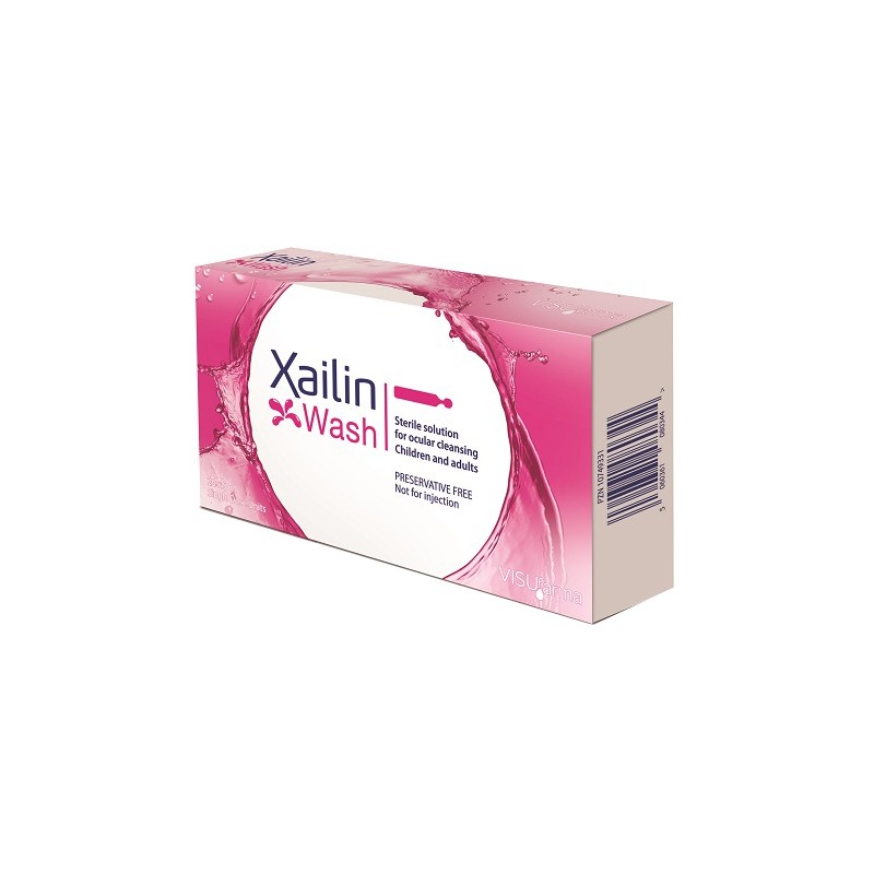 Xailin Wash Soluzione Sterile Oculare per Lavaggio 20 Flaconcini Monodose da 5ml Xailin Wash Soluzione Sterile Oculare per Lavaggio 20 Flaconcini Monodose da 5ml