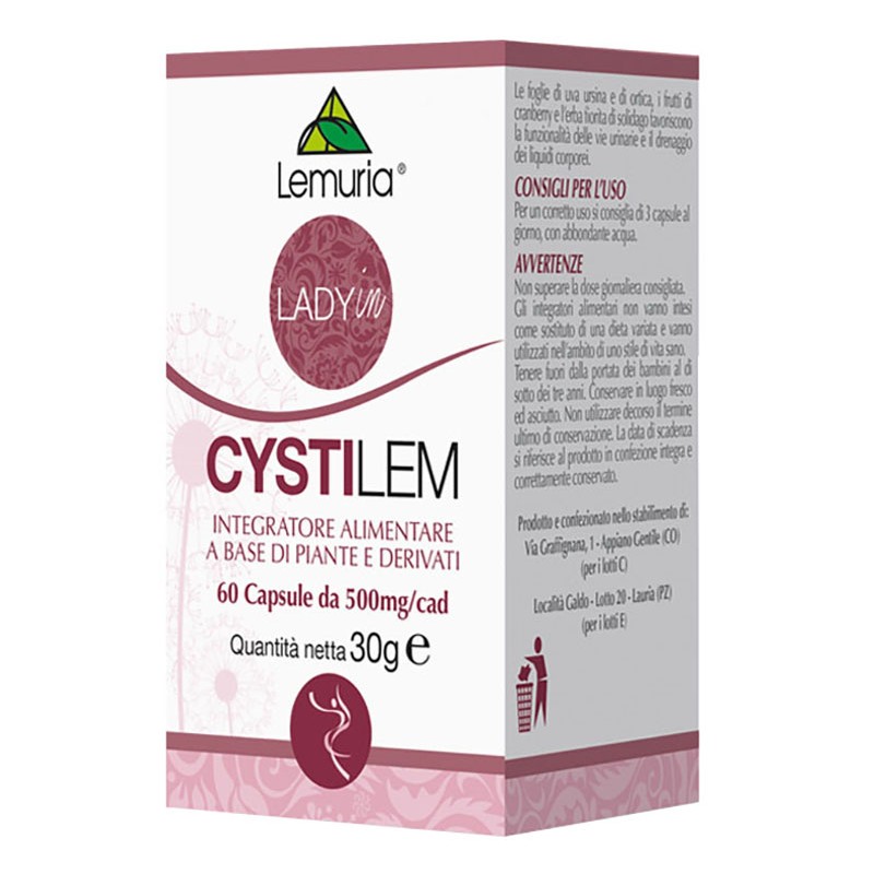Lemuria Cystilem per Benessere Vie Urinarie 60 Capsule Lemuria Cystilem per Benessere Vie Urinarie 60 Capsule