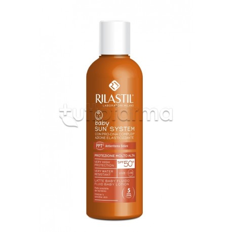 Rilastil Sun System Latte Baby Fluido Protezione Solare 50+ 200ml Rilastil Sun System Latte Baby Fluido Protezione Solare 50+ 200ml