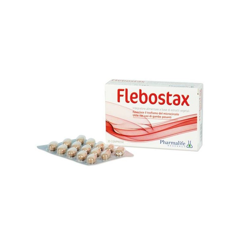 Pharmalife Research Flebostax Integratore per Microcircolo e Gambe Leggere 30 compresse Pharmalife Research Flebostax Integratore per Microcircolo e Gambe Leggere 30 compresse