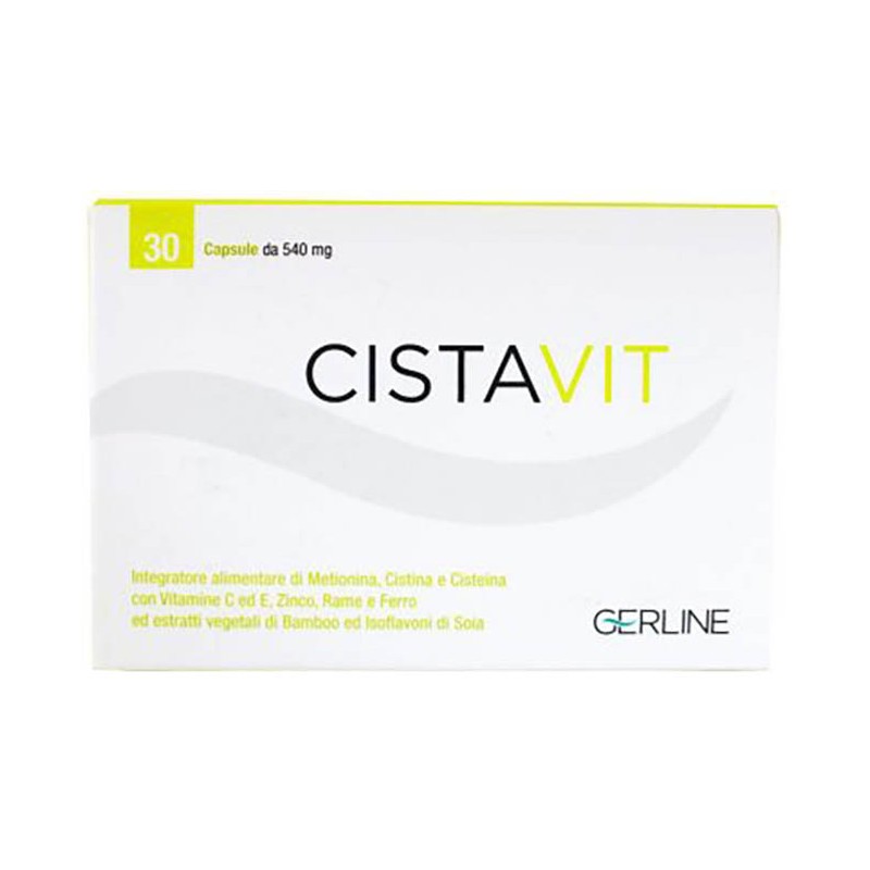 Cistavit per Salute di Capelli, Unghie e Pelle 30 Capsule Cistavit per Salute di Capelli, Unghie e Pelle 30 Capsule