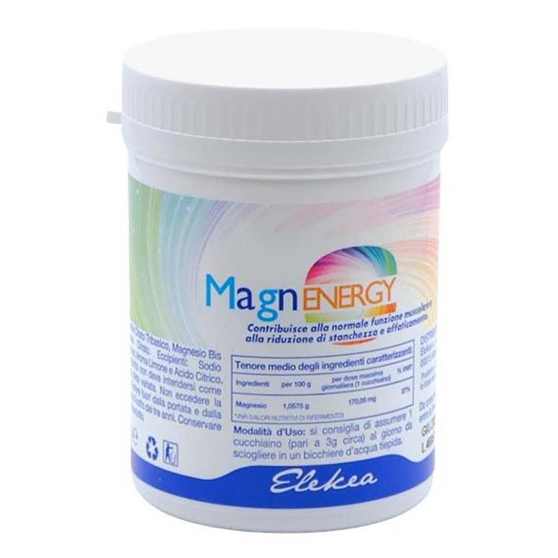 Elekea Magnenergy Polvere per Stanchezza, Crampi e Benessere Nervoso 200g