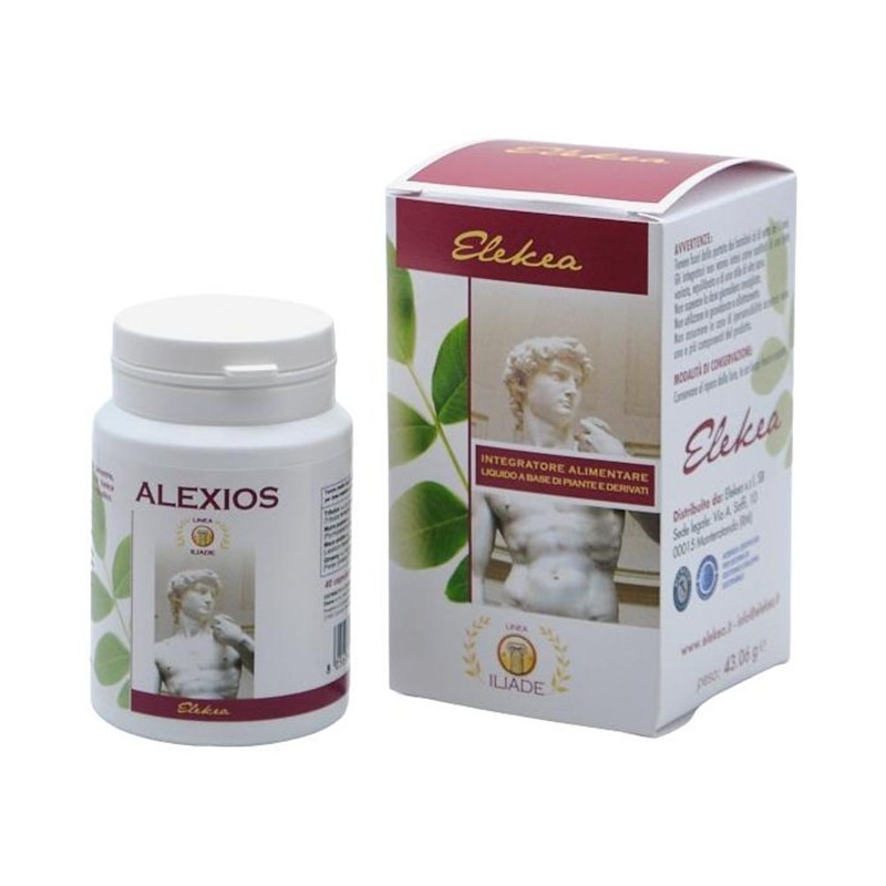 Elekea Alexios 450 mg integratore per vitalità e benessere sessuale maschile 40 capsule Elekea Alexios 450 mg integratore per vitalità e benessere sessuale maschile 40 capsule
