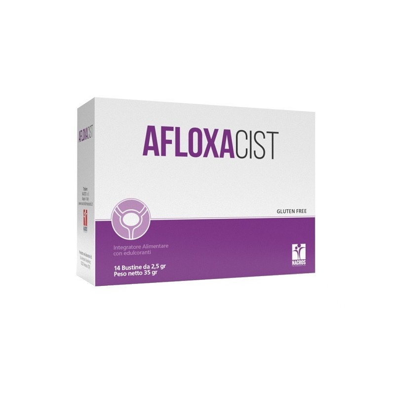 Nacros Afloxacist integratore probiotico per benessere vie urinarie e intestinale 14 bustine