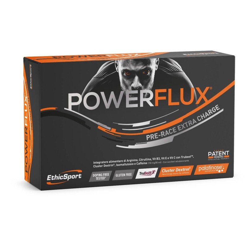 Ethicsport Powerflux integratore pre-workout per energia e performance 5 flaconi da 85 ml Ethicsport Powerflux integratore pre-workout per energia e performance 5 flaconi da 85 ml