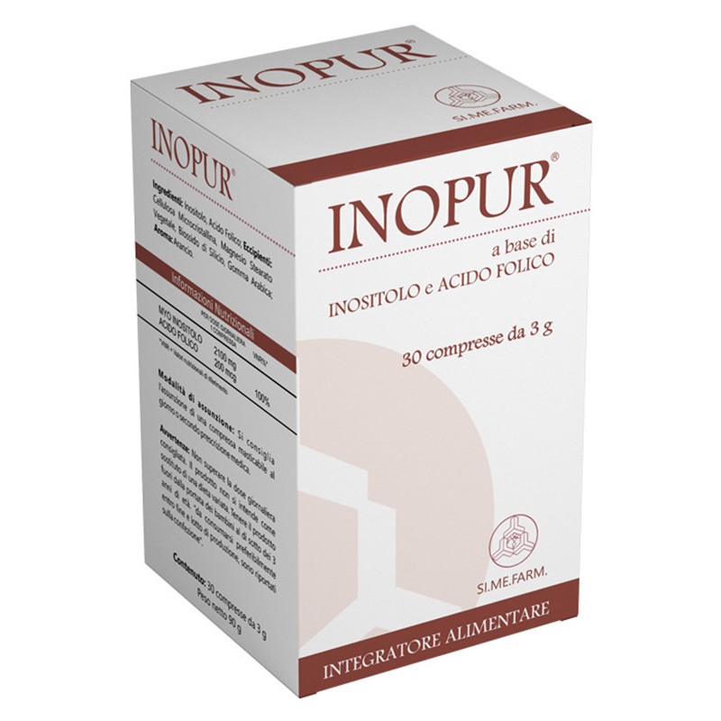 Si.me. Farm Inopur integratore inositolo e acido folico 30 compresse masticabili