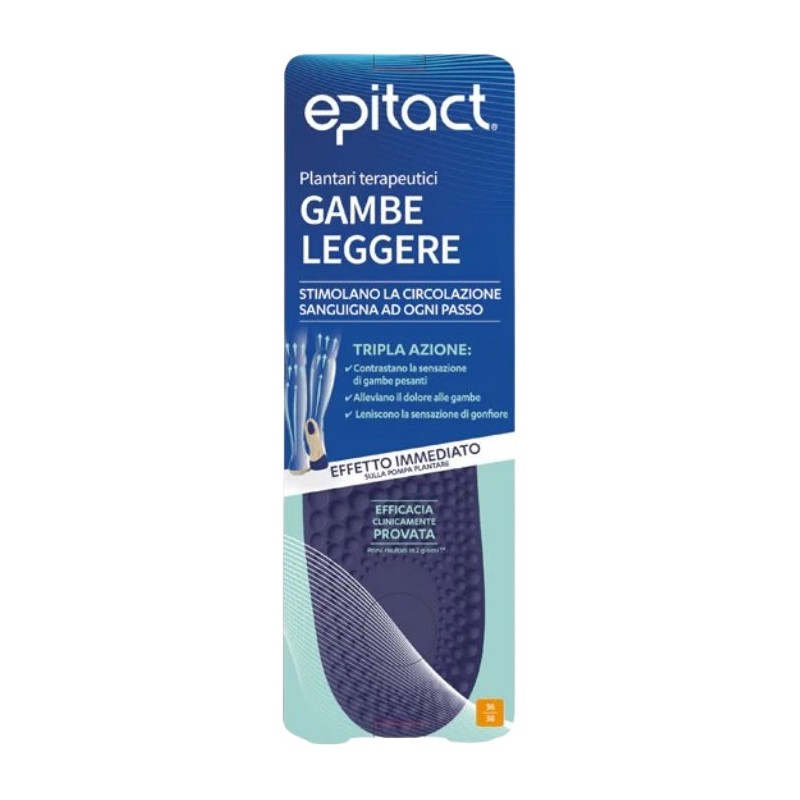 Qualifarma Epitact Sport Protezione Plantari per Circolazione e Gambe Leggere 1 Paio Taglia M
