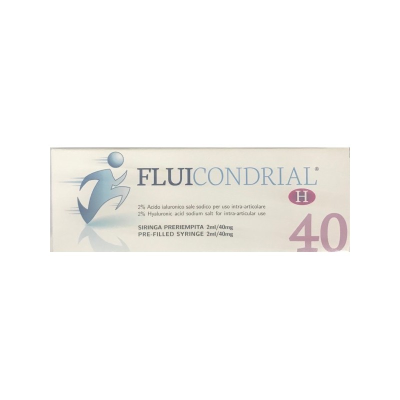 Fluicondrial H 40 per Artrosi Ginocchio Siringa Preriempita 2 ml
