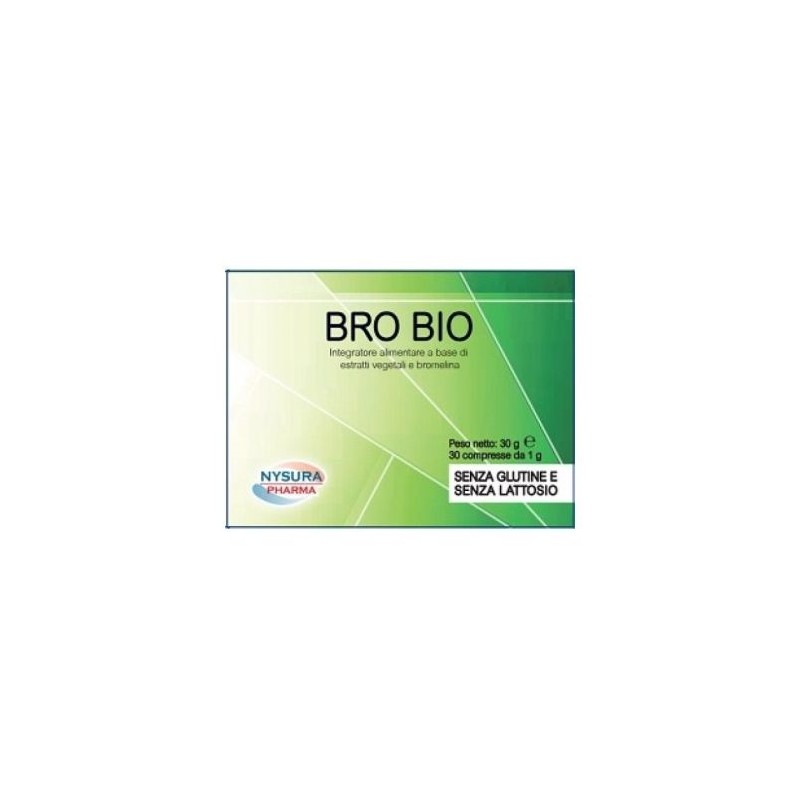 Nisura Farmaceutici Bro Bio integratore naturale per infiammazioni 30 compresse da 1 g Nisura Farmaceutici Bro Bio integratore naturale per infiammazioni 30 compresse da 1 g