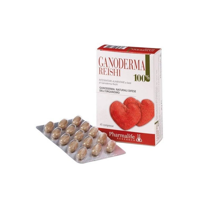 Pharmalife Ganoderma Reishi 100% per Difese Immunitarie 45 Compresse Pharmalife Ganoderma Reishi 100% per Difese Immunitarie 45 Compresse