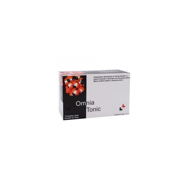 Natura Omnia Omnia Tonic integratore tonico per energia e concentrazione 14 bustine stick da 10 ml