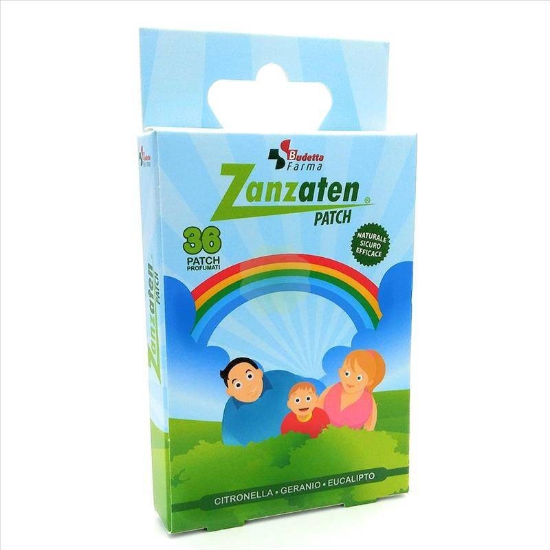 Budetta Farma Zanzaten Patch protezione zanzare per bambini e adulti 16 pezzi Budetta Farma Zanzaten Patch protezione zanzare per bambini e adulti 16 pezzi