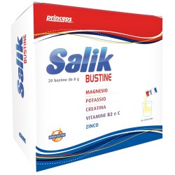 Scatola Princeps Salik Integratore per Energia e Recupero Muscolare 20 Bustine da 8g Scatola Princeps Salik Integratore per Energia e Recupero Muscolare 20 Bustine da 8g