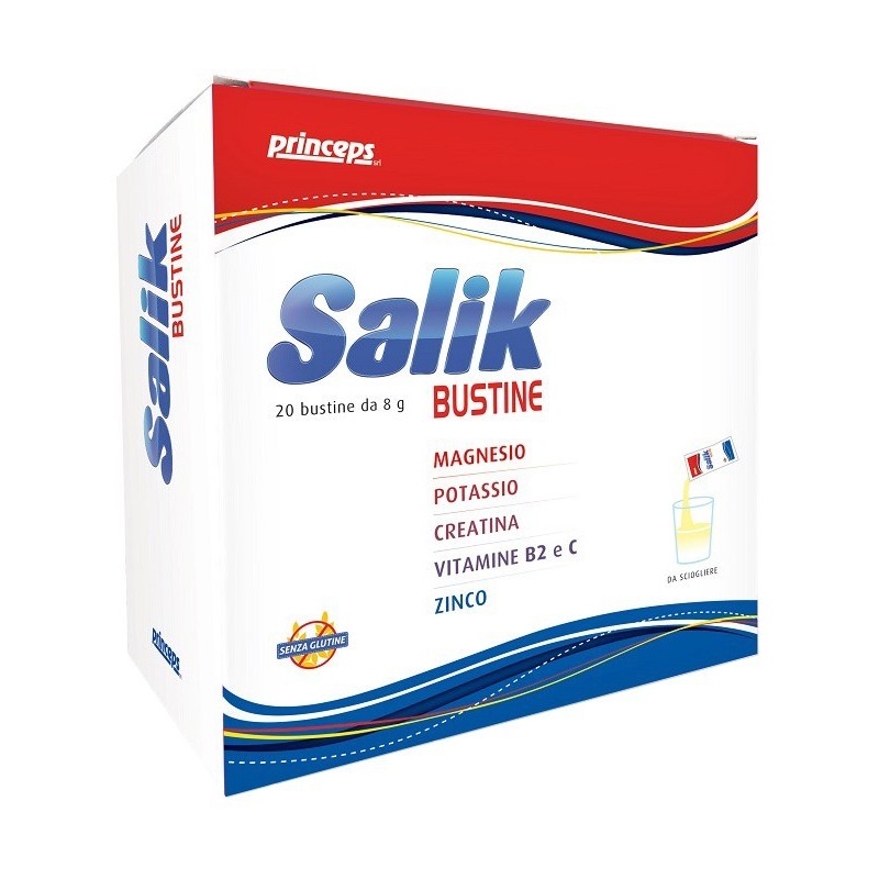 Princeps Salik Integratore per Energia e Recupero Muscolare 20 Bustine da 8g Princeps Salik Integratore per Energia e Recupero Muscolare 20 Bustine da 8g