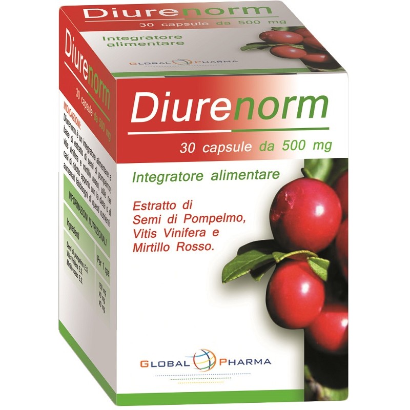 Global Pharma Diurenorm per Benessere Vie Urinarie 30 Capsule Global Pharma Diurenorm per Benessere Vie Urinarie 30 Capsule
