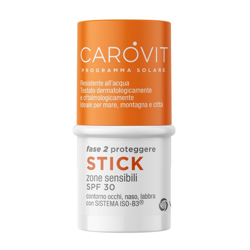 Carovit Stick Trasparente protezione solare labbra e zone sensibili stick 4 ml Carovit Stick Trasparente protezione solare labbra e zone sensibili stick 4 ml