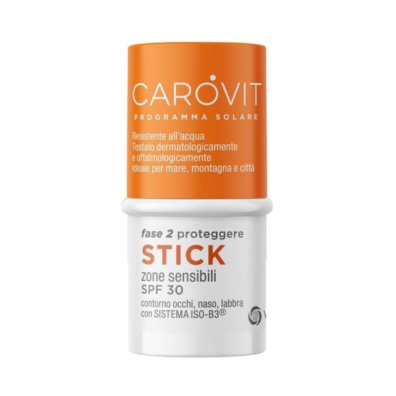 Carovit Stick Trasparente protezione solare labbra e zone sensibili stick 4 ml Carovit Stick Trasparente protezione solare labbra e zone sensibili stick 4 ml