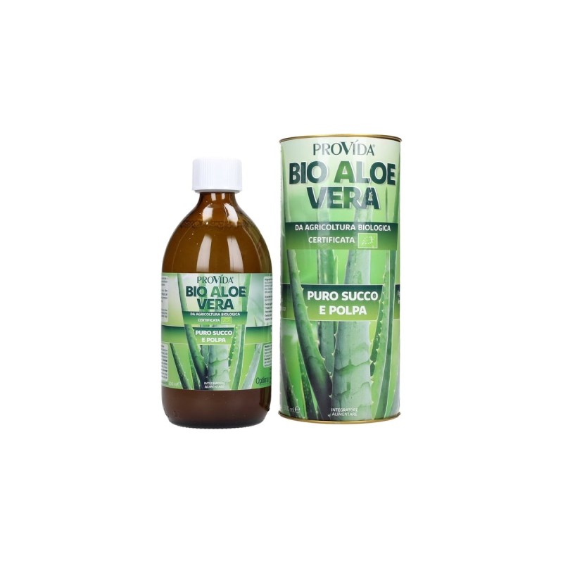 Provida Bio Aloe Vera Succo Polpa per Digestione e Sistema Immunitario 500ml Provida Bio Aloe Vera Succo Polpa per Digestione e Sistema Immunitario 500ml