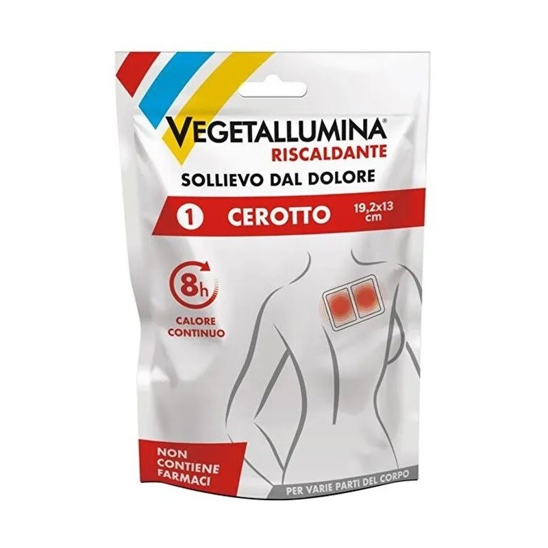 Pietrasanta Pharma Vegetallumina Cerotto Riscaldante per Dolori Muscolari e Articolari 1 Cerotto 30x9,5 cm Pietrasanta Pharma Vegetallumina Cerotto Riscaldante per Dolori Muscolari e Articolari 1 Cerotto 30x9,5 cm