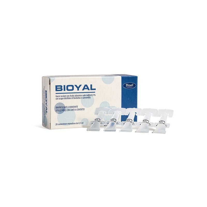 Bioyal Gocce Oculari Collirio per Idratazione e Sollievo 20 Monodose da 0,5 ml Bioyal Gocce Oculari Collirio per Idratazione e Sollievo 20 Monodose da 0,5 ml
