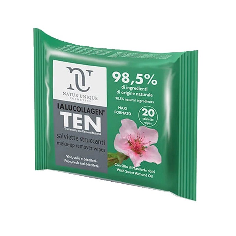 Ialucollagen Ten Salviette Struccanti Viso per Detersione Delicata 20 Salviette Maxi Ialucollagen Ten Salviette Struccanti Viso per Detersione Delicata 20 Salviette Maxi