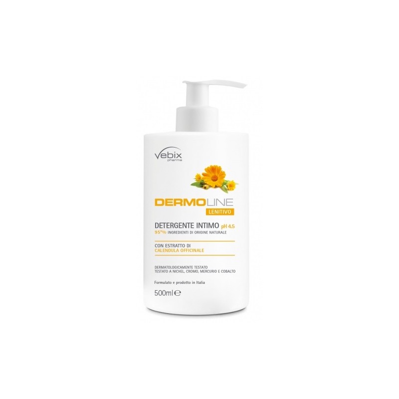 Vebix Dermoline Calendula Detergente Intimo per Igiene Quotidiana 500ml Vebix Dermoline Calendula Detergente Intimo per Igiene Quotidiana 500ml
