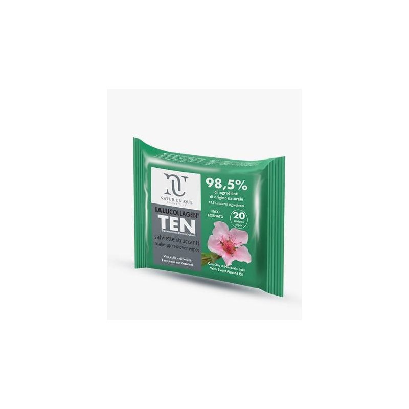Ialucollagen Ten Salviette Struccanti Viso per Detersione Delicata 20 Salviette Maxi Ialucollagen Ten Salviette Struccanti Viso per Detersione Delicata 20 Salviette Maxi