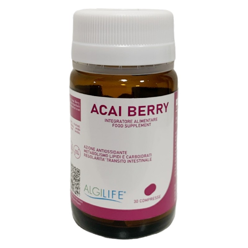 Algilife Acai Berry integratore antiossidante per metabolismo e regolarità 30 compresse Algilife Acai Berry integratore antiossidante per metabolismo e regolarità 30 compresse