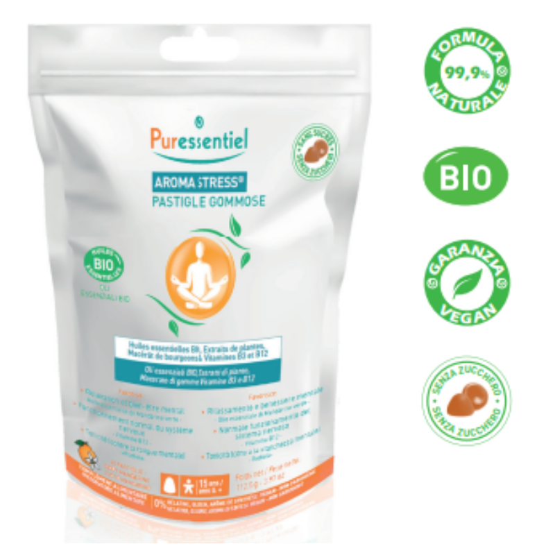 Puressentiel Gummies Stress Pastiglie Gommose per Benessere Mentale e Antistress 45 pezzi Puressentiel Gummies Stress Pastiglie Gommose per Benessere Mentale e Antistress 45 pezzi