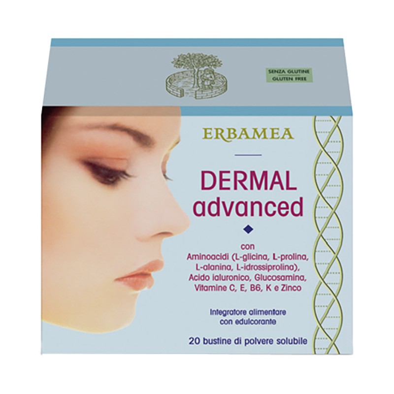 Erbamea Dermal Advanced integratore per pelle e articolazioni 20 bustine Erbamea Dermal Advanced integratore per pelle e articolazioni 20 bustine