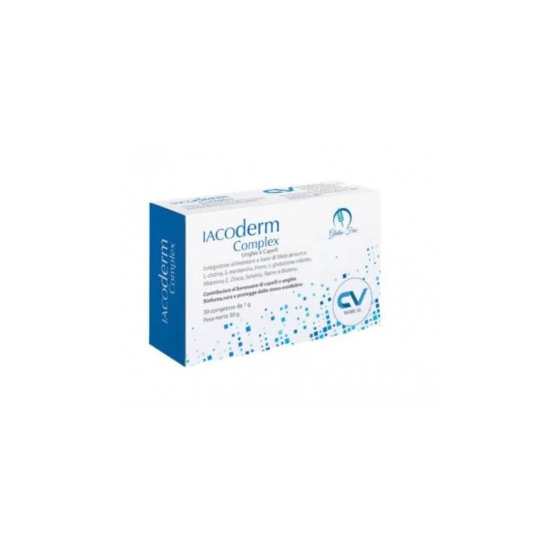 Cv Medical Iacoderm Complex integratore per capelli normali 30 compresse Cv Medical Iacoderm Complex integratore per capelli normali 30 compresse