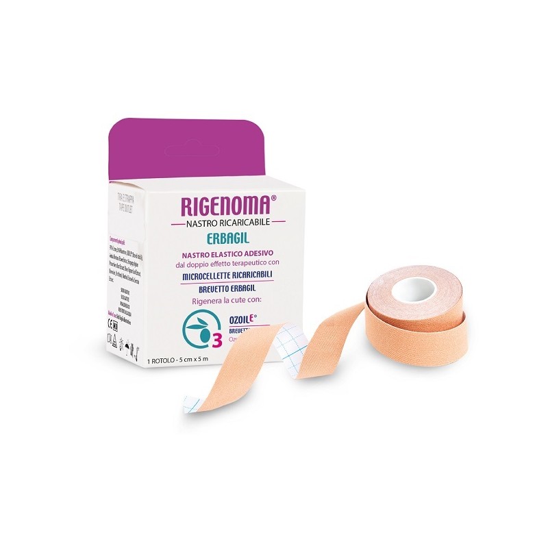 Rigenoma Nastro Ricaricabile per Ripristino Cute 5 cm x 5 m