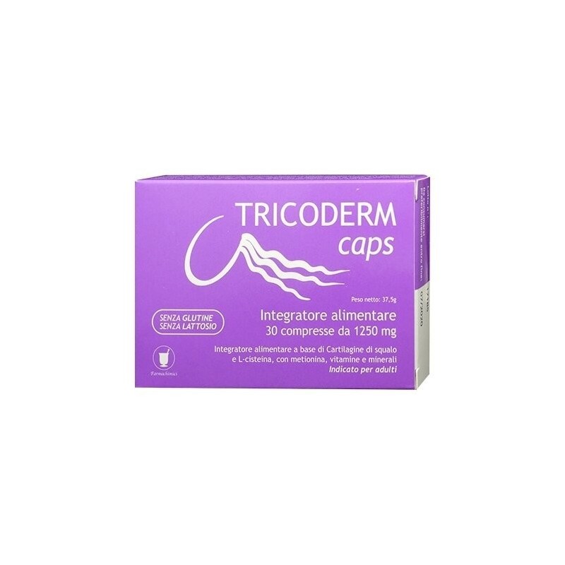 Tricoderm Caps per Pelle, Capelli e Unghie 30 Compresse Tricoderm Caps per Pelle, Capelli e Unghie 30 Compresse