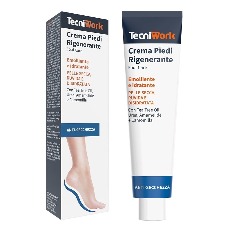Tecniwork Crema Piedi Rigenerante per Pelle Secca con Urea e Oli Vegetali 75ml Tecniwork Crema Piedi Rigenerante per Pelle Secca con Urea e Oli Vegetali 75ml