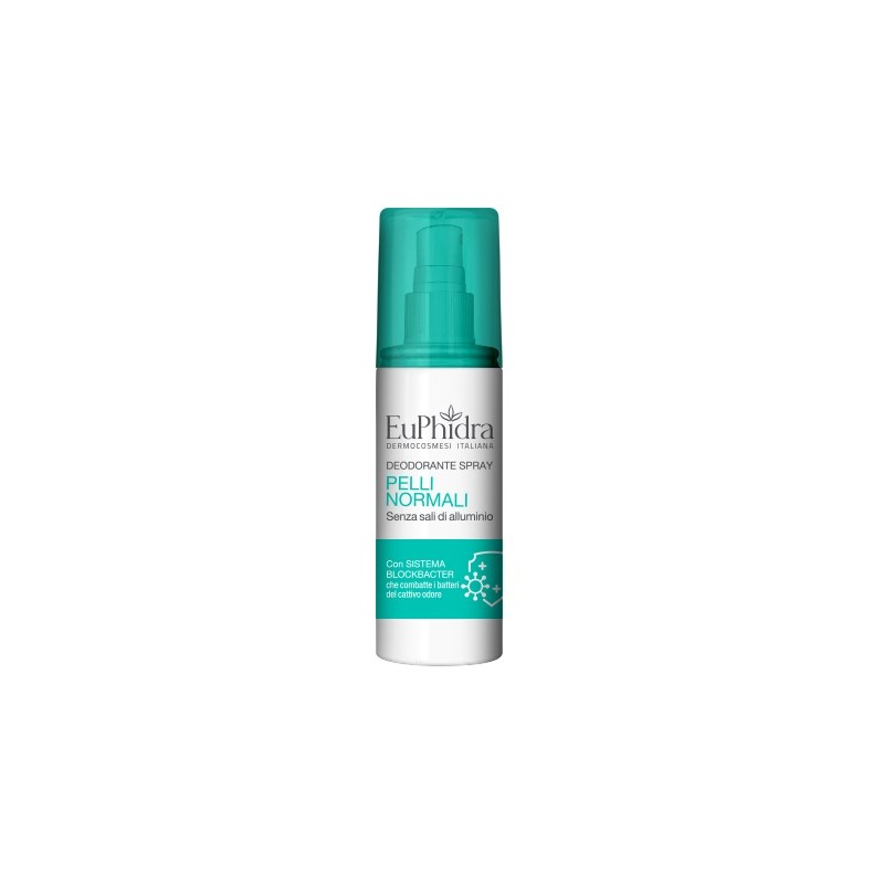 flacone di Euphidra Deo Spray Pelli Normali Deodorante Protezione Quotidiana 100ml flacone di Euphidra Deo Spray Pelli Normali Deodorante Protezione Quotidiana 100ml