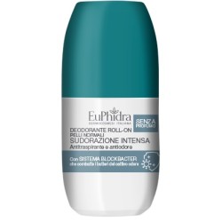 flacone di Euphidra Deo Roll On Senza Profumo Deodorante Antiodore per Sudorazione Intensa 50ml flacone di Euphidra Deo Roll On Senza Profumo Deodorante Antiodore per Sudorazione Intensa 50ml