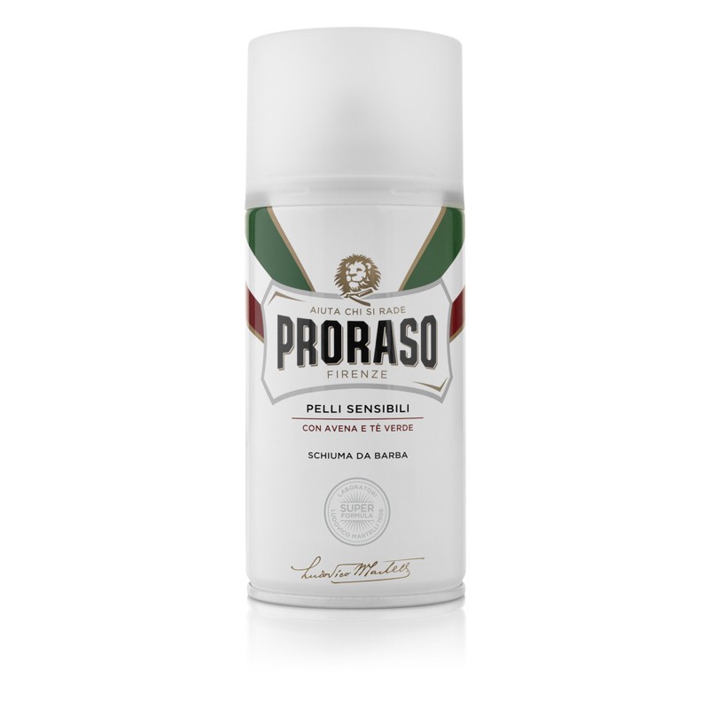 flacone di Proraso Schiuma Barba Pelli Sensibili per Rasatura Delicata 50ml flacone di Proraso Schiuma Barba Pelli Sensibili per Rasatura Delicata 50ml