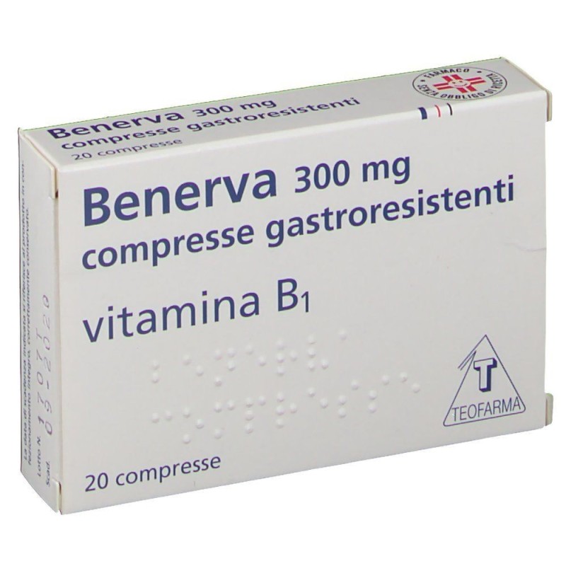 Benerva 20CPR 300MG per Sistema Nervoso e Metabolismo 20 Compresse