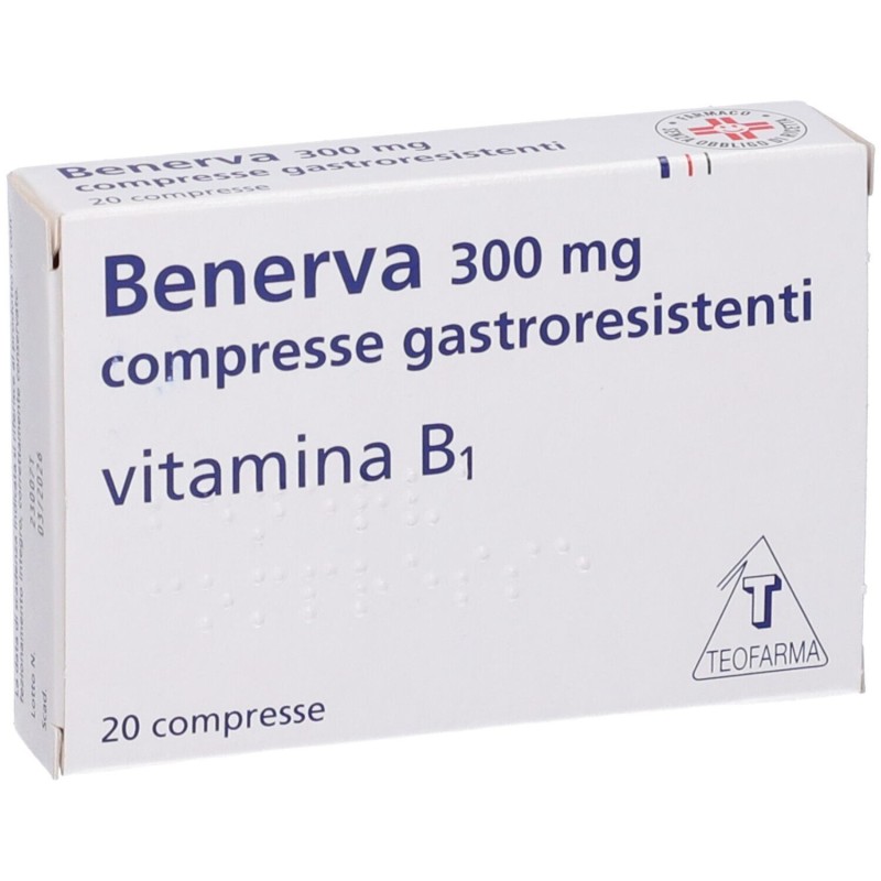 Benerva 20CPR 300MG per Sistema Nervoso e Metabolismo 20 Compresse