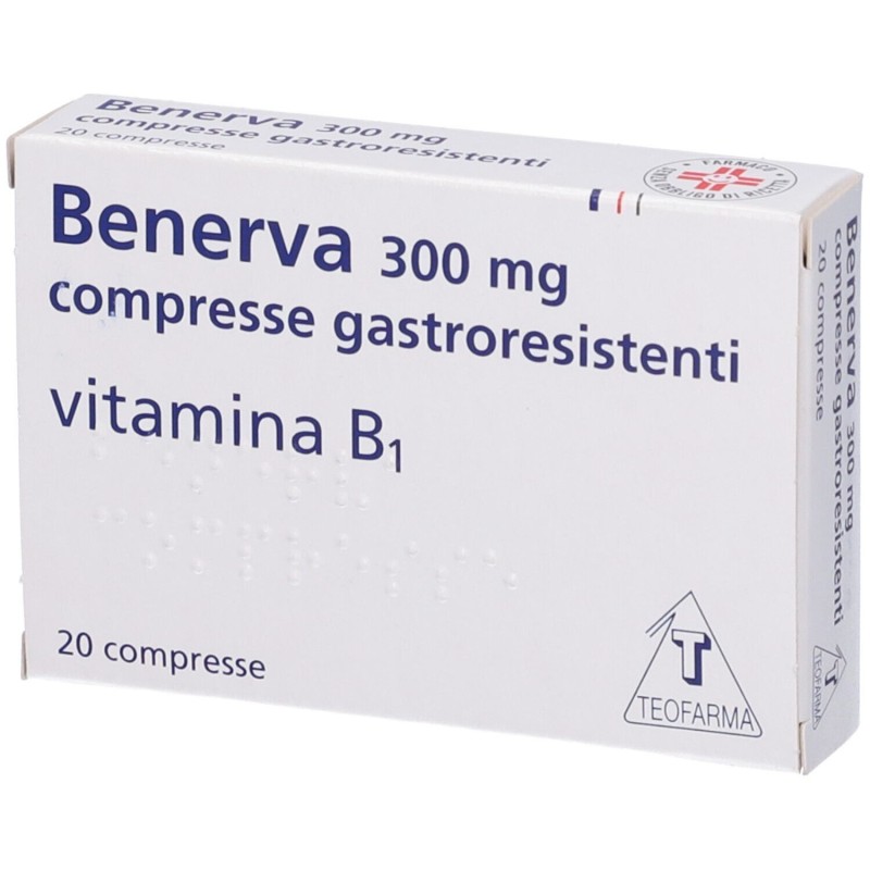 Benerva 20CPR 300MG per Sistema Nervoso e Metabolismo 20 Compresse