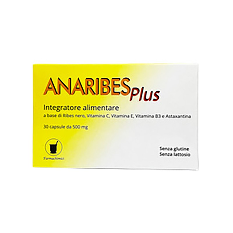 Farmachimici Anaribes Plus integratore antiossidante per pelle e articolazioni 30 capsule Farmachimici Anaribes Plus integratore antiossidante per pelle e articolazioni 30 capsule