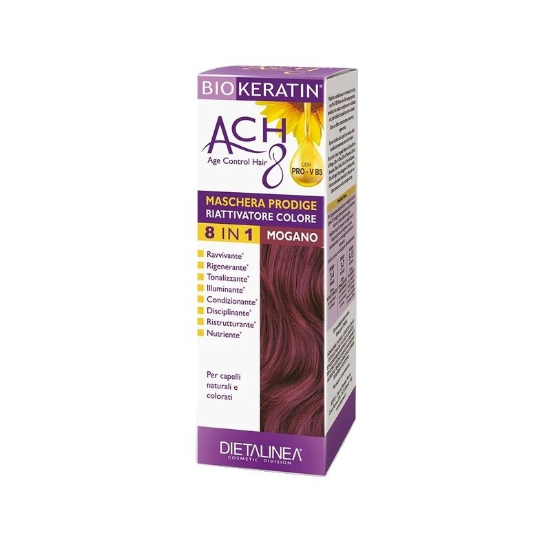 Biokeratin Ach8 Maschera Riattivatore Colore Mogano per Capelli Brillanti 150ml Biokeratin Ach8 Maschera Riattivatore Colore Mogano per Capelli Brillanti 150ml