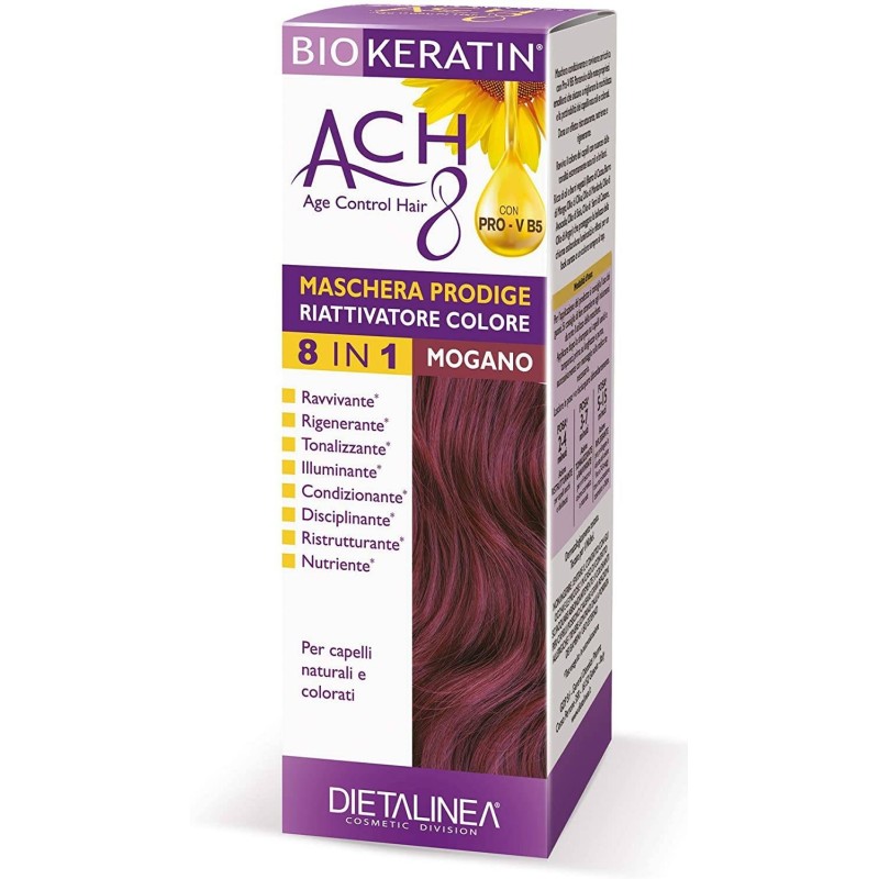 Biokeratin Ach8 Maschera Riattivatore Colore Mogano per Capelli Brillanti 150ml Biokeratin Ach8 Maschera Riattivatore Colore Mogano per Capelli Brillanti 150ml