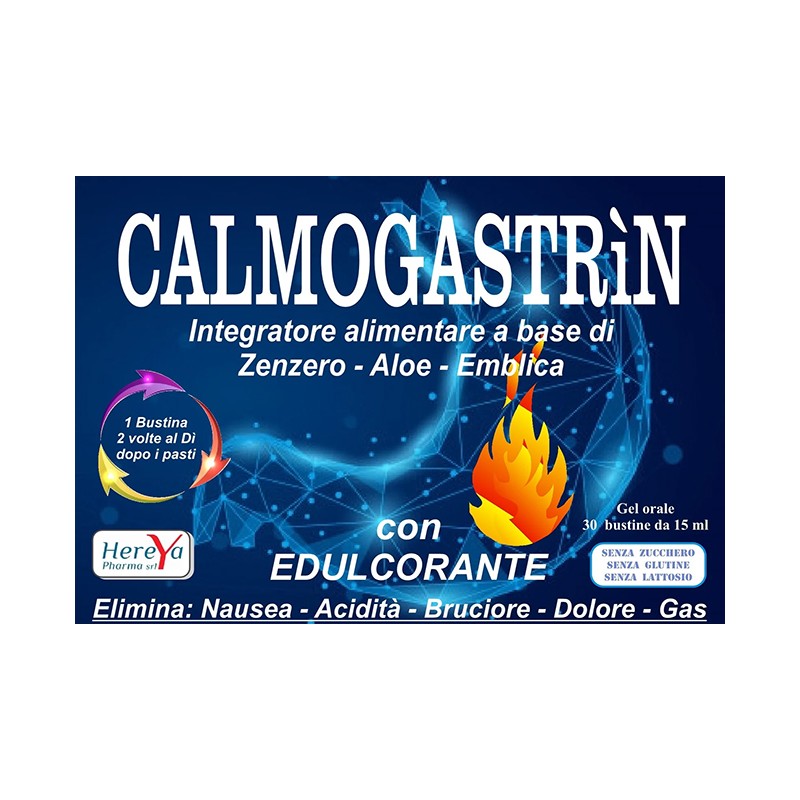 Hereya Pharma Calmogastrin integratore per digestione 30 bustine monodose Hereya Pharma Calmogastrin integratore per digestione 30 bustine monodose