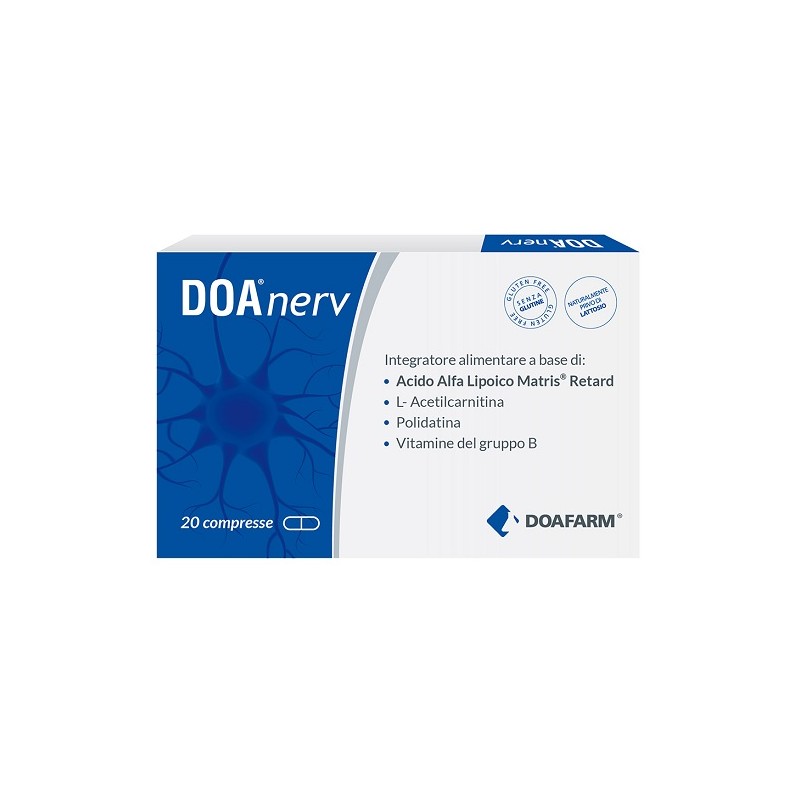 Doafarm Doanerv integratore per sistema nervoso e stanchezza 20 compresse Doafarm Doanerv integratore per sistema nervoso e stanchezza 20 compresse