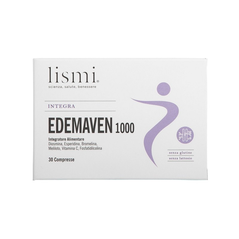 Lismi Edemaven 1000 Integratore per Microcircolo e Drenaggio 30 Compresse