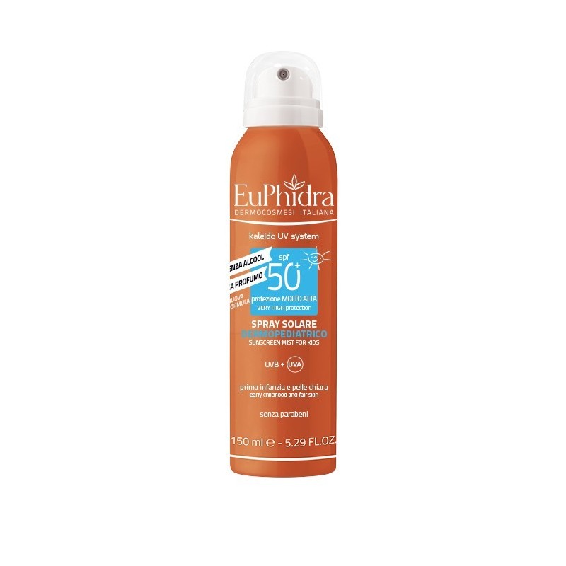 Euphidra Kaleido Uvsys Soluzione Spray Dermopediatrica 50+ 150 Ml Euphidra Kaleido Uvsys Soluzione Spray Dermopediatrica 50+ 150 Ml