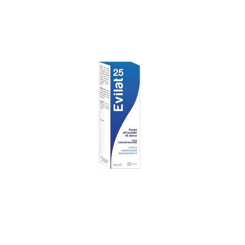 Evilat 25 crema lenitiva ossido di zinco per irritazioni cutanee 100ml Evilat 25 crema lenitiva ossido di zinco per irritazioni cutanee 100ml