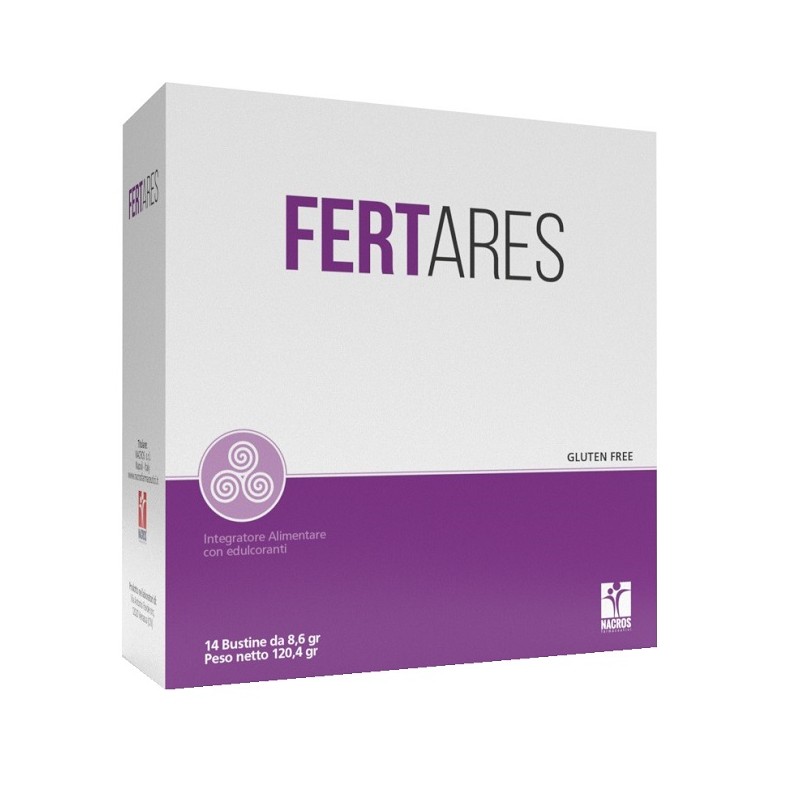 Nacros Fertares integratore fertilità maschile per benessere e vitalità 14 bustine